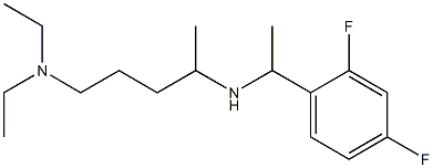 [5-(diethylamino)pentan-2-yl][1-(2,4-difluorophenyl)ethyl]amine 구조식 이미지