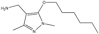 [5-(hexyloxy)-1,3-dimethyl-1H-pyrazol-4-yl]methanamine 구조식 이미지