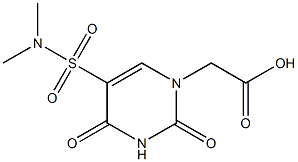 [5-[(dimethylamino)sulfonyl]-2,4-dioxo-3,4-dihydropyrimidin-1(2H)-yl]acetic acid Structure