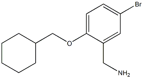 [5-bromo-2-(cyclohexylmethoxy)phenyl]methanamine Structure
