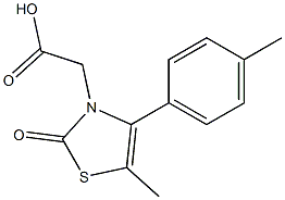 [5-methyl-4-(4-methylphenyl)-2-oxo-1,3-thiazol-3(2H)-yl]acetic acid Structure