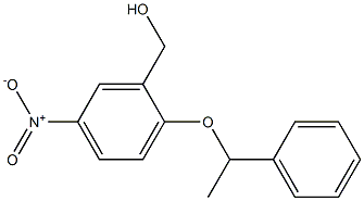 [5-nitro-2-(1-phenylethoxy)phenyl]methanol Structure