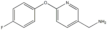 [6-(4-fluorophenoxy)pyridin-3-yl]methylamine Structure