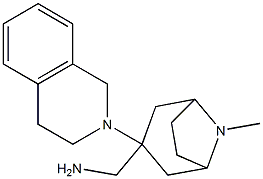 [8-methyl-3-(1,2,3,4-tetrahydroisoquinolin-2-yl)-8-azabicyclo[3.2.1]octan-3-yl]methanamine Structure