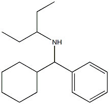 [cyclohexyl(phenyl)methyl](pentan-3-yl)amine Structure