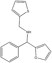 [furan-2-yl(phenyl)methyl](thiophen-2-ylmethyl)amine Structure
