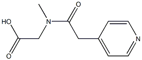 [methyl(pyridin-4-ylacetyl)amino]acetic acid 구조식 이미지