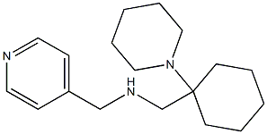 {[1-(piperidin-1-yl)cyclohexyl]methyl}(pyridin-4-ylmethyl)amine 구조식 이미지