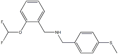 {[2-(difluoromethoxy)phenyl]methyl}({[4-(methylsulfanyl)phenyl]methyl})amine 구조식 이미지