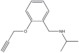 {[2-(prop-2-yn-1-yloxy)phenyl]methyl}(propan-2-yl)amine 구조식 이미지