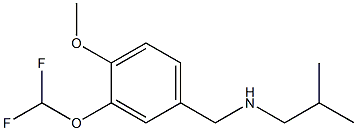 {[3-(difluoromethoxy)-4-methoxyphenyl]methyl}(2-methylpropyl)amine 구조식 이미지