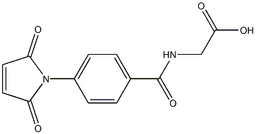 {[4-(2,5-dioxo-2,5-dihydro-1H-pyrrol-1-yl)benzoyl]amino}acetic acid 구조식 이미지