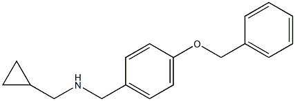 {[4-(benzyloxy)phenyl]methyl}(cyclopropylmethyl)amine Structure