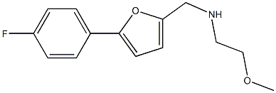 {[5-(4-fluorophenyl)furan-2-yl]methyl}(2-methoxyethyl)amine Structure