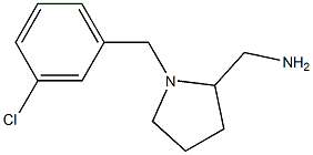 {1-[(3-chlorophenyl)methyl]pyrrolidin-2-yl}methanamine 구조식 이미지