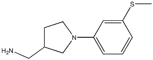 {1-[3-(methylthio)phenyl]pyrrolidin-3-yl}methylamine 구조식 이미지