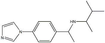 {1-[4-(1H-imidazol-1-yl)phenyl]ethyl}(3-methylbutan-2-yl)amine 구조식 이미지