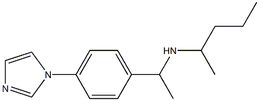 {1-[4-(1H-imidazol-1-yl)phenyl]ethyl}(pentan-2-yl)amine 구조식 이미지