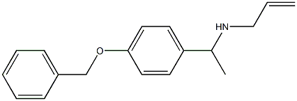 {1-[4-(benzyloxy)phenyl]ethyl}(prop-2-en-1-yl)amine 구조식 이미지