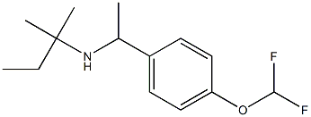 {1-[4-(difluoromethoxy)phenyl]ethyl}(2-methylbutan-2-yl)amine Structure