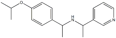 {1-[4-(propan-2-yloxy)phenyl]ethyl}[1-(pyridin-3-yl)ethyl]amine Structure