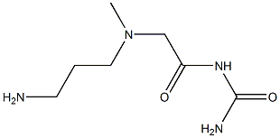 {2-[(3-aminopropyl)(methyl)amino]acetyl}urea Structure