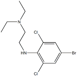 {2-[(4-bromo-2,6-dichlorophenyl)amino]ethyl}diethylamine 구조식 이미지