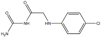 {2-[(4-chlorophenyl)amino]acetyl}urea Structure