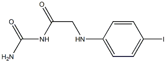 {2-[(4-iodophenyl)amino]acetyl}urea Structure