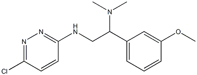 {2-[(6-chloropyridazin-3-yl)amino]-1-(3-methoxyphenyl)ethyl}dimethylamine Structure