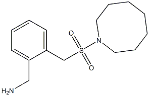 {2-[(azocane-1-sulfonyl)methyl]phenyl}methanamine 구조식 이미지