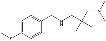 {2-[(dimethylamino)methyl]-2-methylpropyl}({[4-(methylsulfanyl)phenyl]methyl})amine Structure