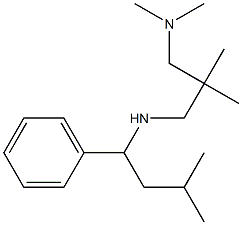 {2-[(dimethylamino)methyl]-2-methylpropyl}(3-methyl-1-phenylbutyl)amine Structure
