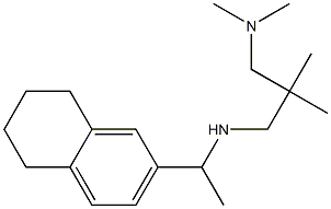 {2-[(dimethylamino)methyl]-2-methylpropyl}[1-(5,6,7,8-tetrahydronaphthalen-2-yl)ethyl]amine Structure