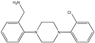 {2-[4-(2-chlorophenyl)piperazin-1-yl]phenyl}methanamine Structure