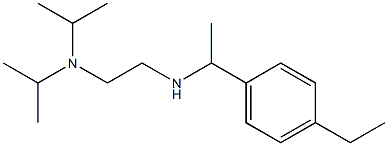 {2-[bis(propan-2-yl)amino]ethyl}[1-(4-ethylphenyl)ethyl]amine Structure