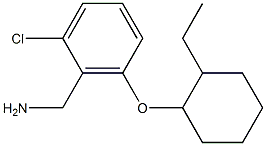 {2-chloro-6-[(2-ethylcyclohexyl)oxy]phenyl}methanamine Structure