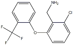 {2-chloro-6-[2-(trifluoromethyl)phenoxy]phenyl}methanamine 구조식 이미지