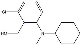 {2-chloro-6-[cyclohexyl(methyl)amino]phenyl}methanol 구조식 이미지