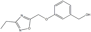 {3-[(3-ethyl-1,2,4-oxadiazol-5-yl)methoxy]phenyl}methanol Structure