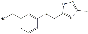 {3-[(3-methyl-1,2,4-oxadiazol-5-yl)methoxy]phenyl}methanol 구조식 이미지