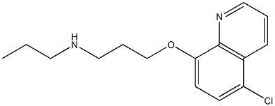 {3-[(5-chloroquinolin-8-yl)oxy]propyl}(propyl)amine 구조식 이미지