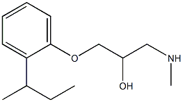 {3-[2-(butan-2-yl)phenoxy]-2-hydroxypropyl}(methyl)amine 구조식 이미지