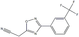 {3-[3-(trifluoromethyl)phenyl]-1,2,4-oxadiazol-5-yl}acetonitrile Structure