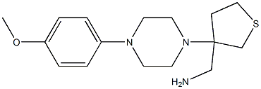 {3-[4-(4-methoxyphenyl)piperazin-1-yl]thiolan-3-yl}methanamine 구조식 이미지