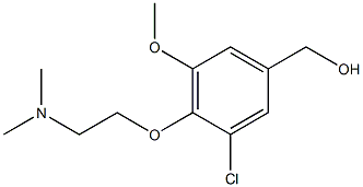 {3-chloro-4-[2-(dimethylamino)ethoxy]-5-methoxyphenyl}methanol Structure