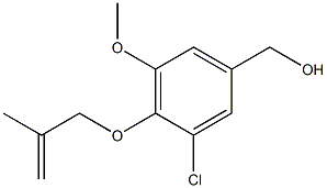 {3-chloro-5-methoxy-4-[(2-methylprop-2-en-1-yl)oxy]phenyl}methanol 구조식 이미지