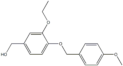 {3-ethoxy-4-[(4-methoxyphenyl)methoxy]phenyl}methanol Structure
