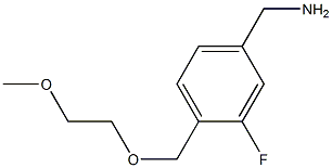 {3-fluoro-4-[(2-methoxyethoxy)methyl]phenyl}methanamine Structure