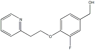 {3-fluoro-4-[2-(pyridin-2-yl)ethoxy]phenyl}methanol Structure